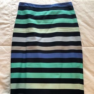 Striped Pencil skirt